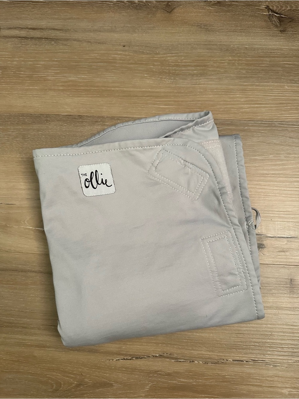 The Ollie Baby Swaddle Light Gray Stone One Size